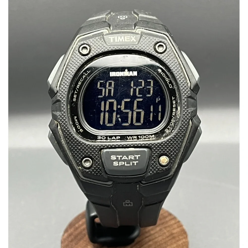Timex Ironman TW5M48600 Men's 30‑Lap Digital Sport Watch – Rugged & Timeless